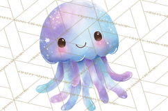 Watercolor Baby Animals, Cute Kawaii Forest Zoo Farm Ocean Product Image 4