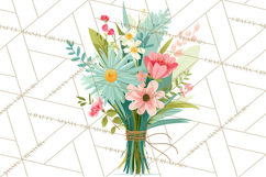 Spring Garden Tools and Floral Gardening Clipart PNG Product Image 5