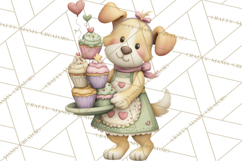 Valentine Dog Clipart PNG, Cute Valentine Dogs, Kids Product Image 2