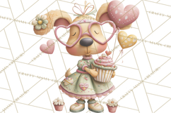 Valentine Dog Clipart PNG, Cute Valentine Dogs, Kids Product Image 5