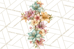 Easter Lily Cross Clipart, Pastel Bold Christian Crosses Png Product Image 5