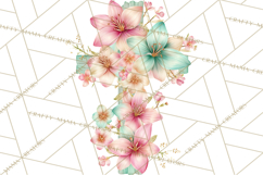 Easter Lily Cross Clipart, Pastel Bold Christian Crosses Png Product Image 3