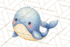 Ocean Baby Animals Clipart PNG, Cute Sea Animals Watercolor Product Image 3