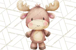 Watercolor Baby Animals, Cute Kawaii Forest Zoo Farm Ocean Product Image 3