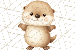 Watercolor Baby Animals, Cute Kawaii Forest Zoo Farm Ocean Product Image 4