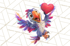 Kawaii Valentine Animals, Cute Heart Love Animals Png Product Image 4