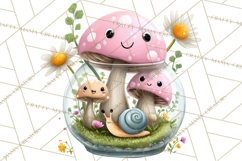Spring Mini World Clipart, Cute Kawaii Garden Scenes PNG Product Image 4