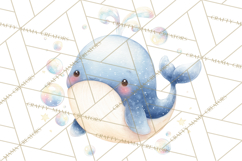 Ocean Baby Animals Clipart PNG, Cute Sea Animals Watercolor Product Image 4