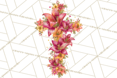 Easter Lily Cross Clipart, Pastel Bold Christian Crosses Png Product Image 4