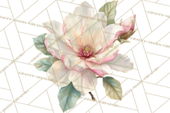 Spring Flower Clipart, Floral Clip Art PNG, Watercolor Product Image 5