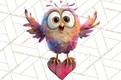 Kawaii Valentine Animals, Cute Heart Love Animals Png Product Image 5