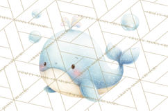 Ocean Baby Animals Clipart PNG, Cute Sea Animals Watercolor Product Image 5