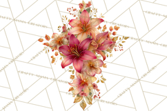 Easter Lily Cross Clipart, Pastel Bold Christian Crosses Png Product Image 2