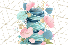 Spring Garden Tools and Floral Gardening Clipart PNG Product Image 2