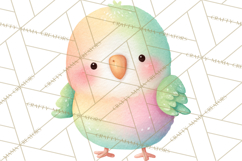 Watercolor Baby Animals, Cute Kawaii Forest Zoo Farm Ocean Product Image 3