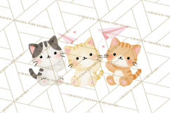 Kawaii Cat Clipart, Cute Kitten PNG, Fun Cat Illustrations Product Image 5