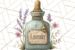 Vintage Herbal Apothecary Clipart, Spring Botanical Png Product Image 5