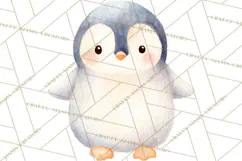 Watercolor Baby Animals, Cute Kawaii Forest Zoo Farm Ocean Product Image 5