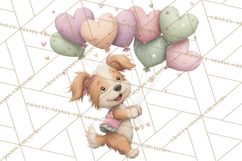 Valentine Dog Clipart PNG, Cute Valentine Dogs, Kids Product Image 5