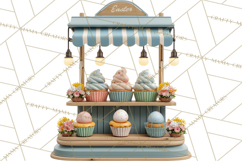 Easter Bunny PNG Clipart Spring Market Stall Eggs Basket Product Image 5