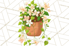 Spring Garden Tools and Floral Gardening Clipart PNG Product Image 2