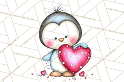 Valentine Animals Clipart Cute Cartoon Characters PNG Product Image 2