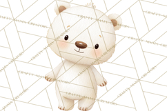 Watercolor Baby Animals, Cute Kawaii Forest Zoo Farm Ocean Product Image 3