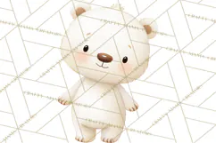 Watercolor Baby Animals, Cute Kawaii Forest Zoo Farm Ocean Product Image 3