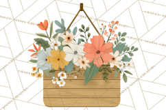 Spring Garden Tools and Floral Gardening Clipart PNG Product Image 3