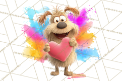 Kawaii Valentine Animals, Cute Heart Love Animals Png Product Image 5