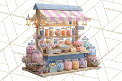 Easter Bunny PNG Clipart Spring Market Stall Eggs Basket Product Image 5