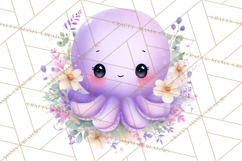 Ocean Baby Animals Clipart PNG, Cute Sea Animals Watercolor Product Image 4