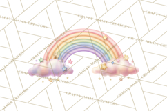 Rainbow Clipart, Pastel Rainbow Clip Art PNG, Spring Color Product Image 5