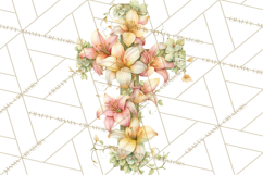 Easter Lily Cross Clipart, Pastel Bold Christian Crosses Png Product Image 5