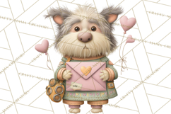 Valentine Dog Clipart PNG, Cute Valentine Dogs, Kids Product Image 5