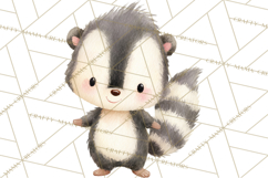 Watercolor Baby Animals, Cute Kawaii Forest Zoo Farm Ocean Product Image 2