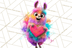 Kawaii Valentine Animals, Cute Heart Love Animals Png Product Image 2