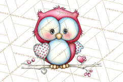 Valentine Animals Clipart Cute Cartoon Characters PNG Product Image 2