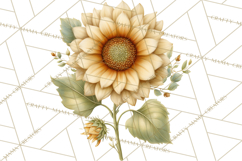 Spring Flower Clipart, Floral Clip Art PNG, Watercolor Product Image 2