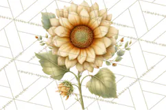 Spring Flower Clipart, Floral Clip Art PNG, Watercolor Product Image 2