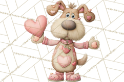 Valentine Dog Clipart PNG, Cute Valentine Dogs, Kids Product Image 2