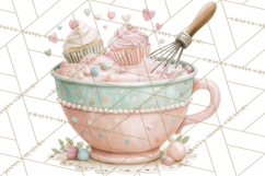 Easter Baking Clipart, Cute Easter Bakers, Pastel Cookies Product Image 2