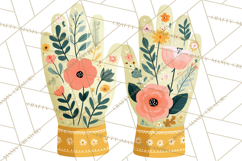 Spring Garden Tools and Floral Gardening Clipart PNG Product Image 3