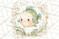 Ocean Baby Animals Clipart PNG, Cute Sea Animals Watercolor Product Image 3