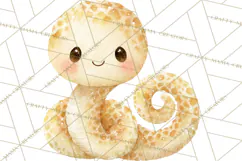 Watercolor Baby Animals, Cute Kawaii Forest Zoo Farm Ocean Product Image 4