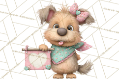 Valentine Dog Clipart PNG, Cute Valentine Dogs, Kids Product Image 4