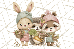 Cute Garden Animals Clipart for Spring and Summer Crafts Product Image 2