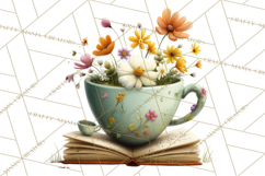 Bookish Bunnies PNG Clipart, Cozy Bunny Reading Product Image 2