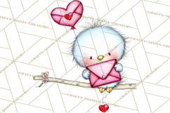 Valentine Animals Clipart Cute Cartoon Characters PNG Product Image 3
