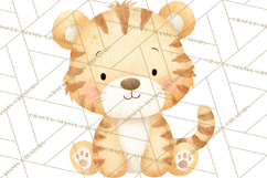 Watercolor Baby Animals, Cute Kawaii Forest Zoo Farm Ocean Product Image 3